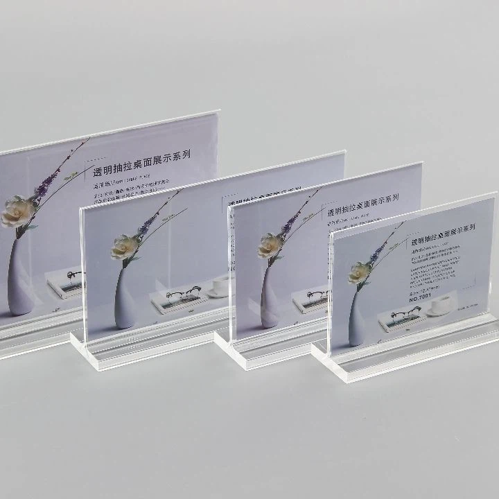 Horizontal T Shape Acrylic Sign Holder Horizontal T Shape Acrylic Sign Holder