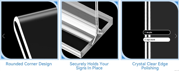 Clear Acrylic Sign Holder Clear Acrylic Sign Holder