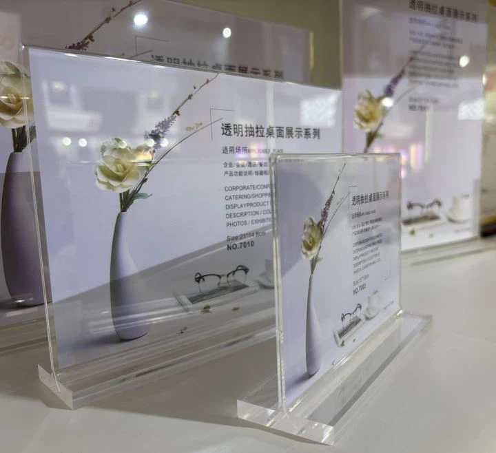 T Shape Acrylic Sign Holder